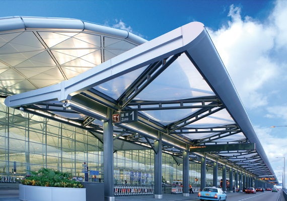 Hong Kong International Airport - Departures Kerb Canopy Works